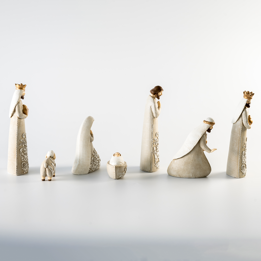 Joy to the World Floral Nativity, , large