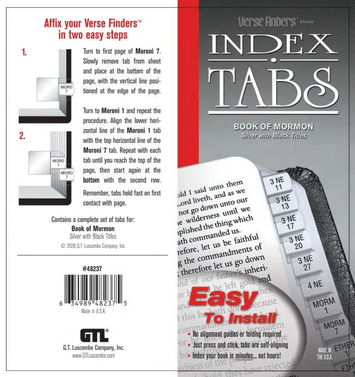 Book of Mormon Index Tabs, , large image number 0