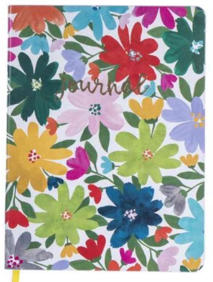 Floral Vegan Leather Journal