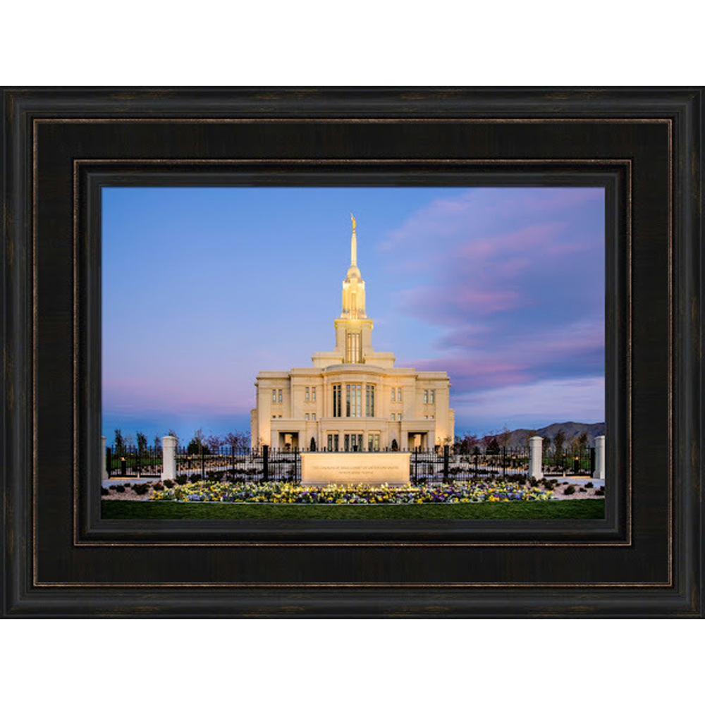 Payson Temple (23x31 Framed Art)