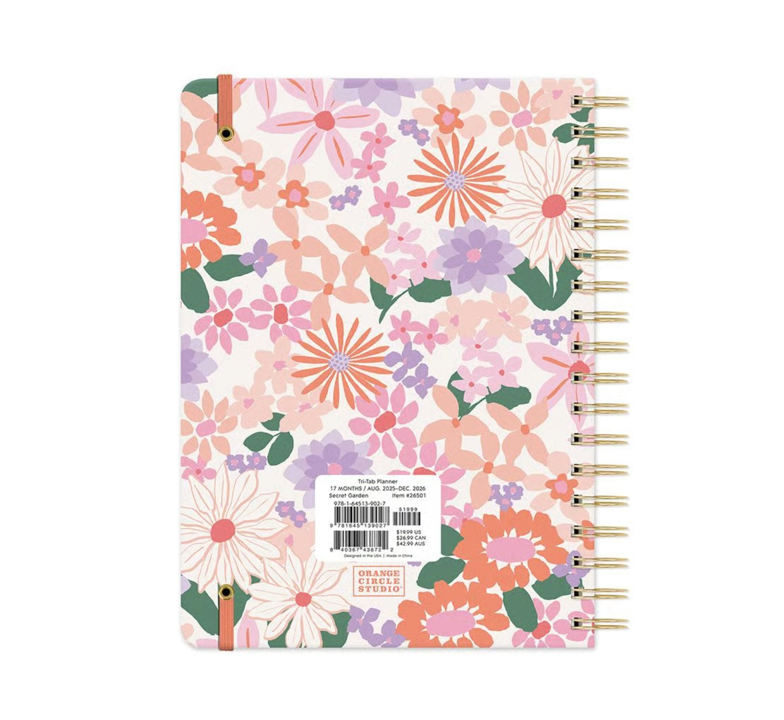 2026 Secret Garden Tri-Tab Planner, , large image number 2