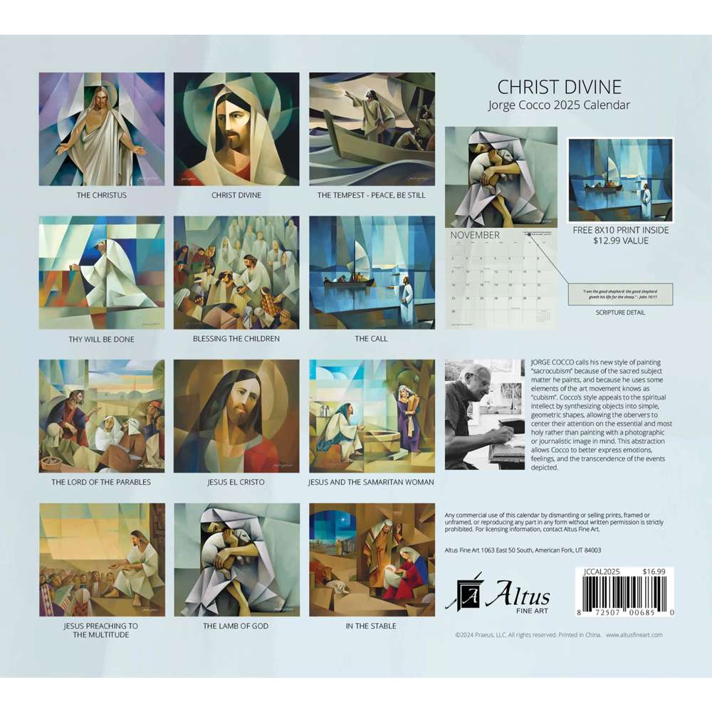 2025 Christ Divine Jorge Cocco Calendar, , large image number 1