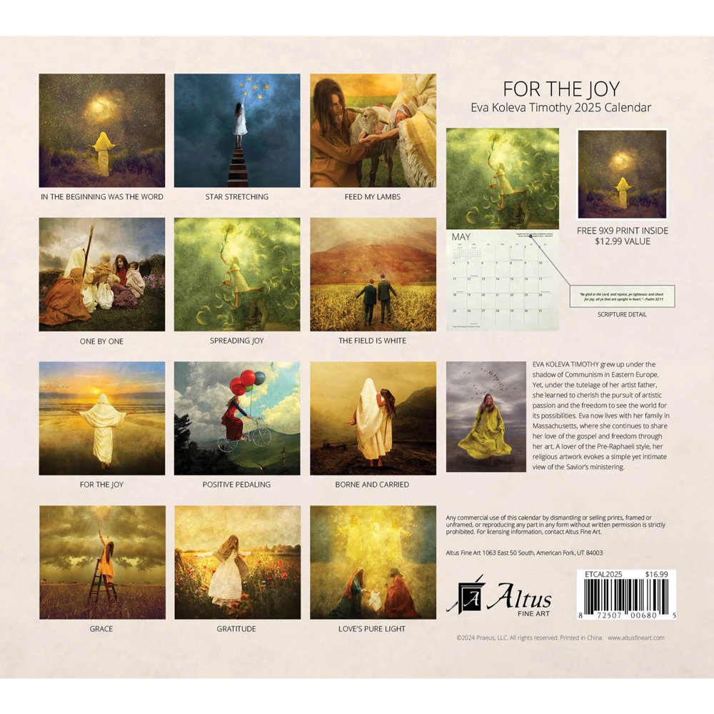 2025 For the Joy Eva Koleva Timothy Calendar, , large image number 1
