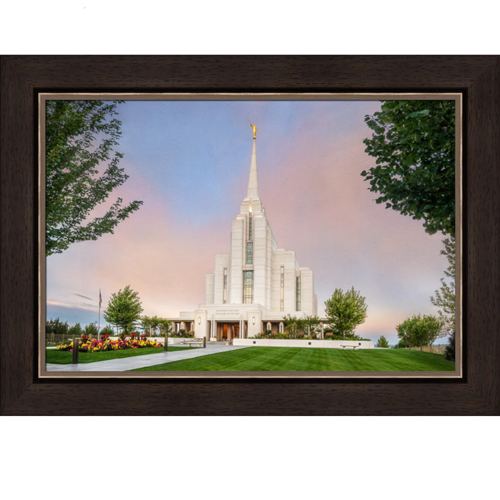 House of Peace: Rexburg Temple (27x35 Framed Art), , large image number 0