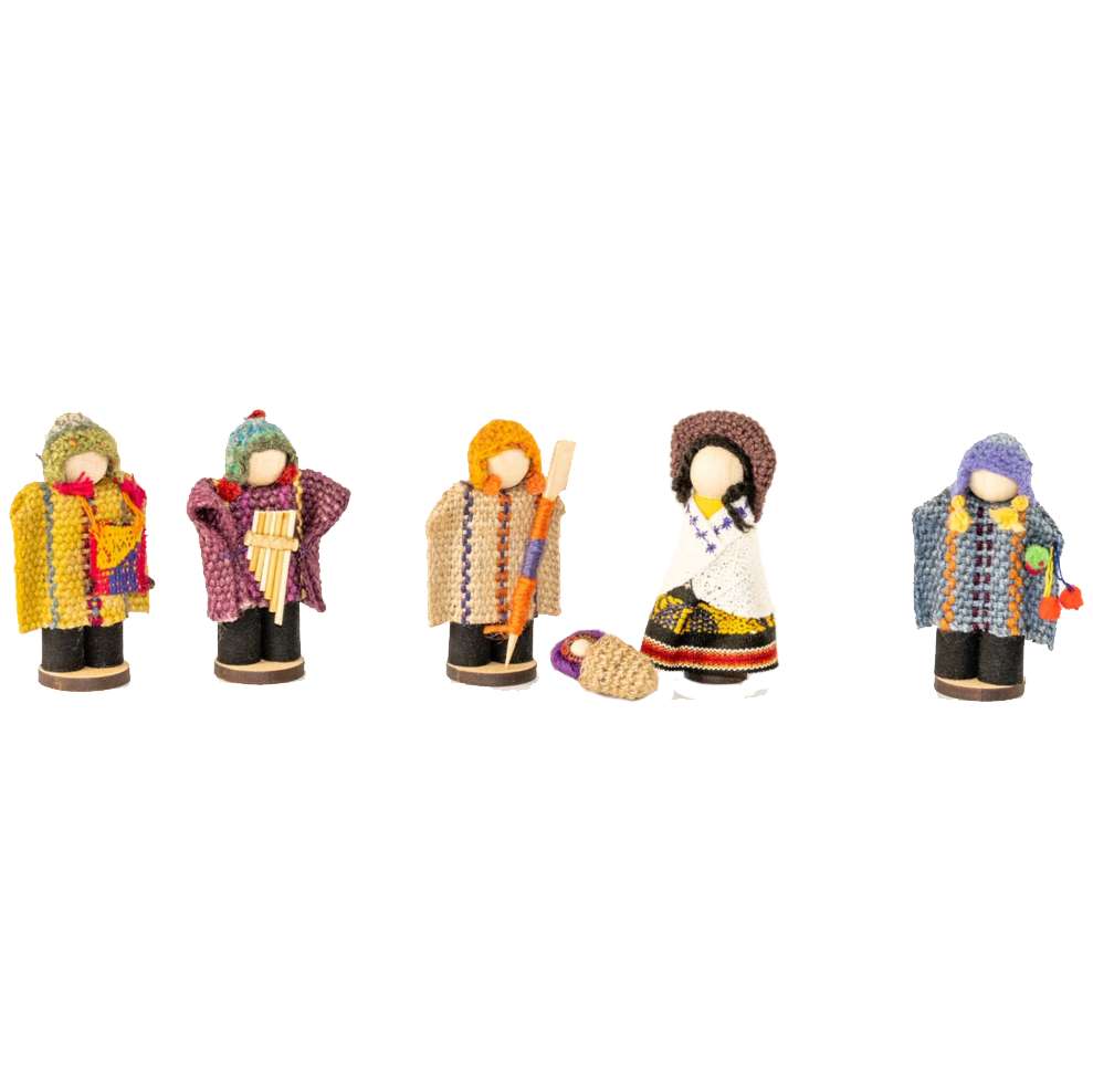 Chilean Aymara Woven Nativity Set, , large image number 0