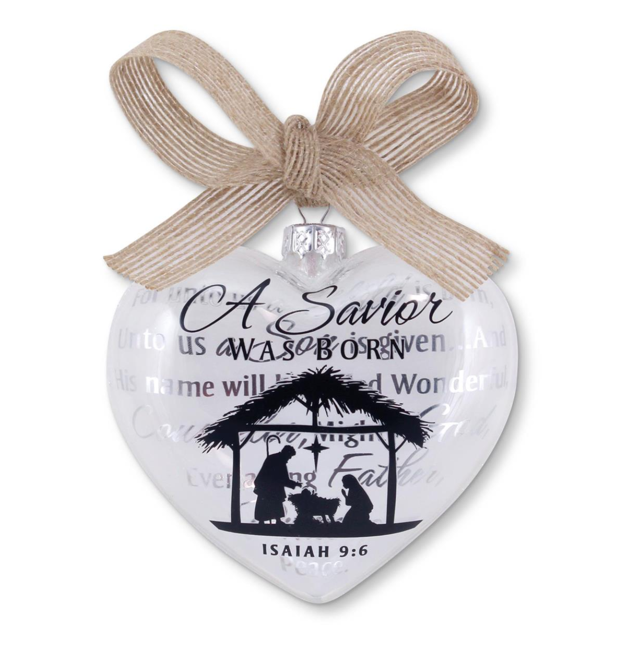 A Savior is Born Silhouette Ornament