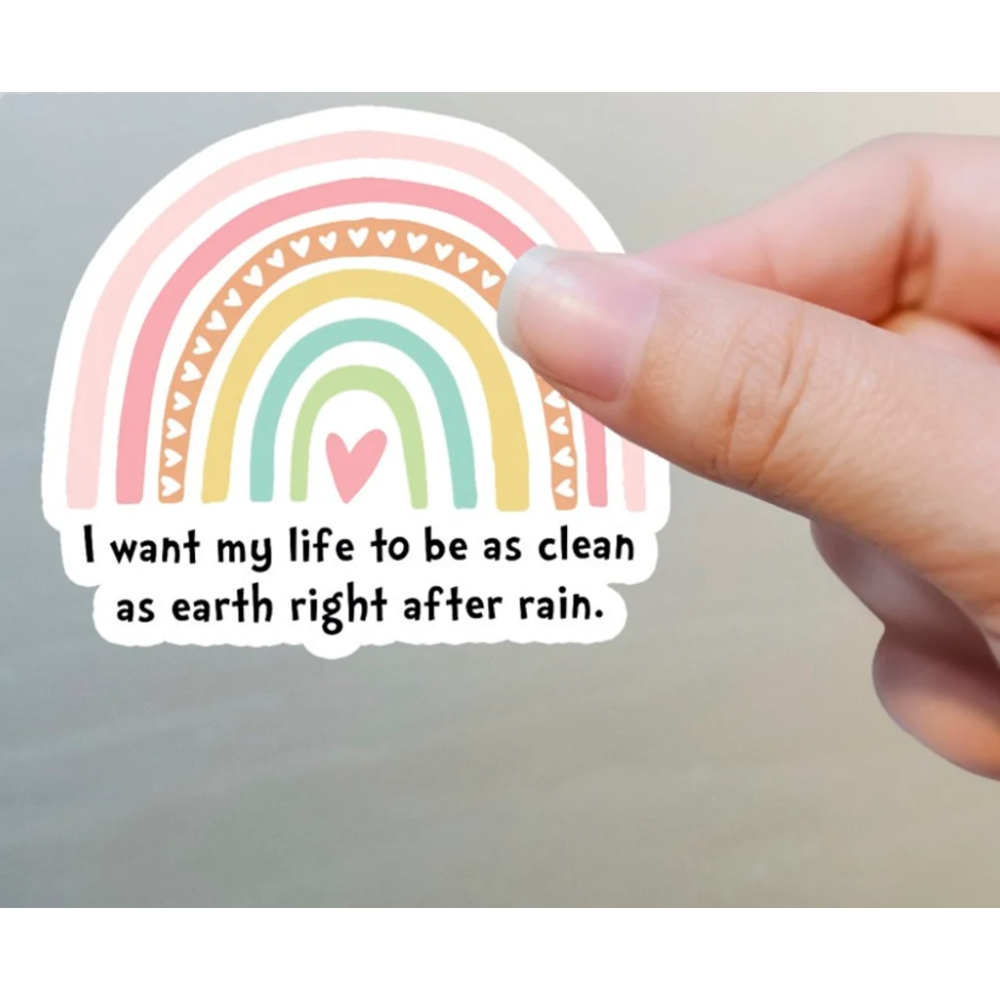 Clean Right After Rain Baptism Sticker, , large image number 1