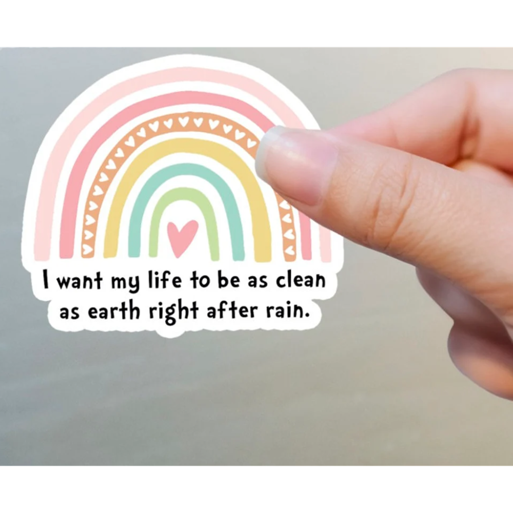 Clean Right After Rain Baptism Sticker, , large image number 0