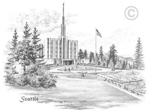 Seattle Temple Recommend Holder, , large image number 1