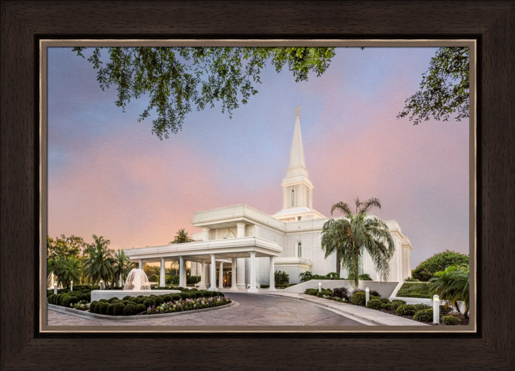 House of Peace: Orlando Temple (27x35 Framed Art)