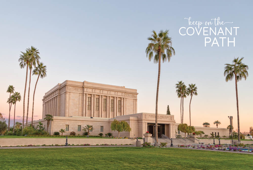 Mesa Temple Evening Repositionable Poster