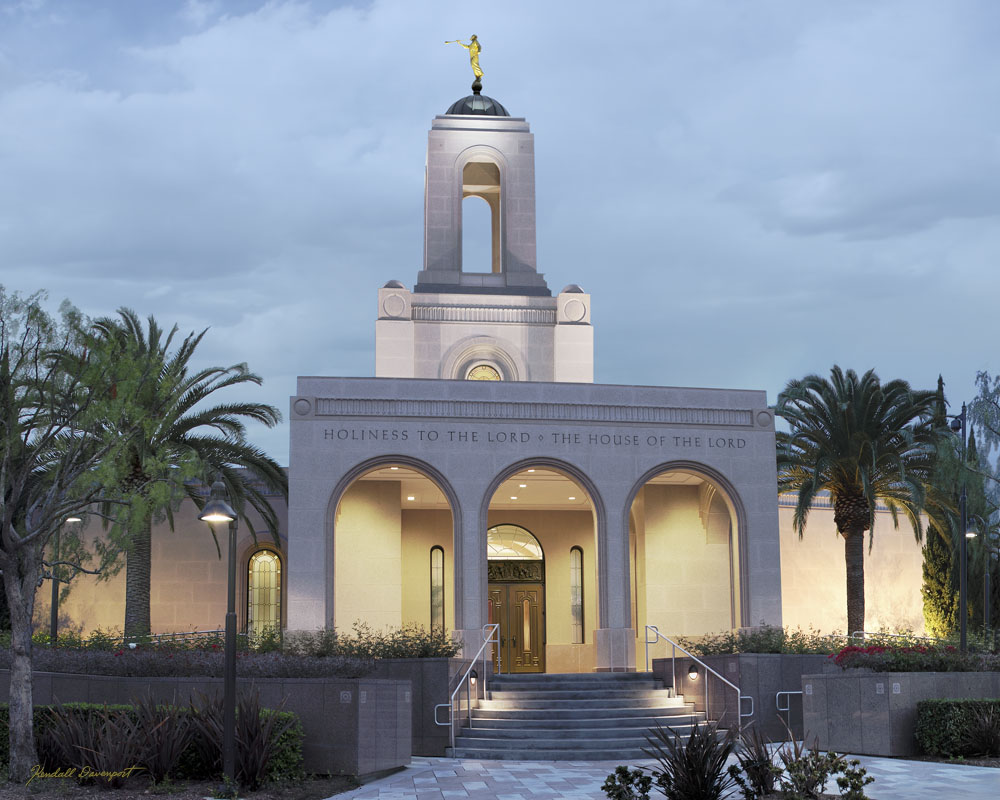 Newport Beach Temple Warmth Matted Print, , large image number 0