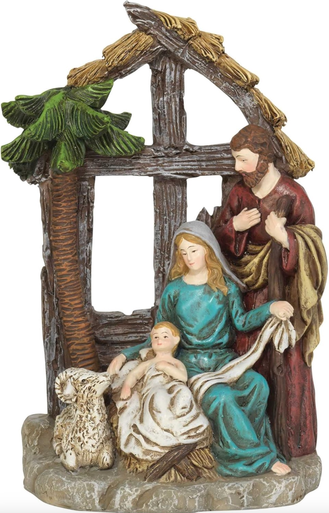 Holy Family in Creche Nativity