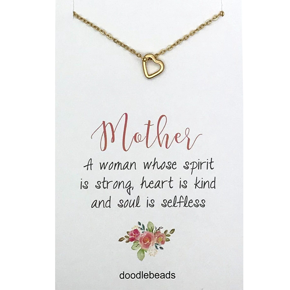 Necklace Gold Mother Spirit Is Strong