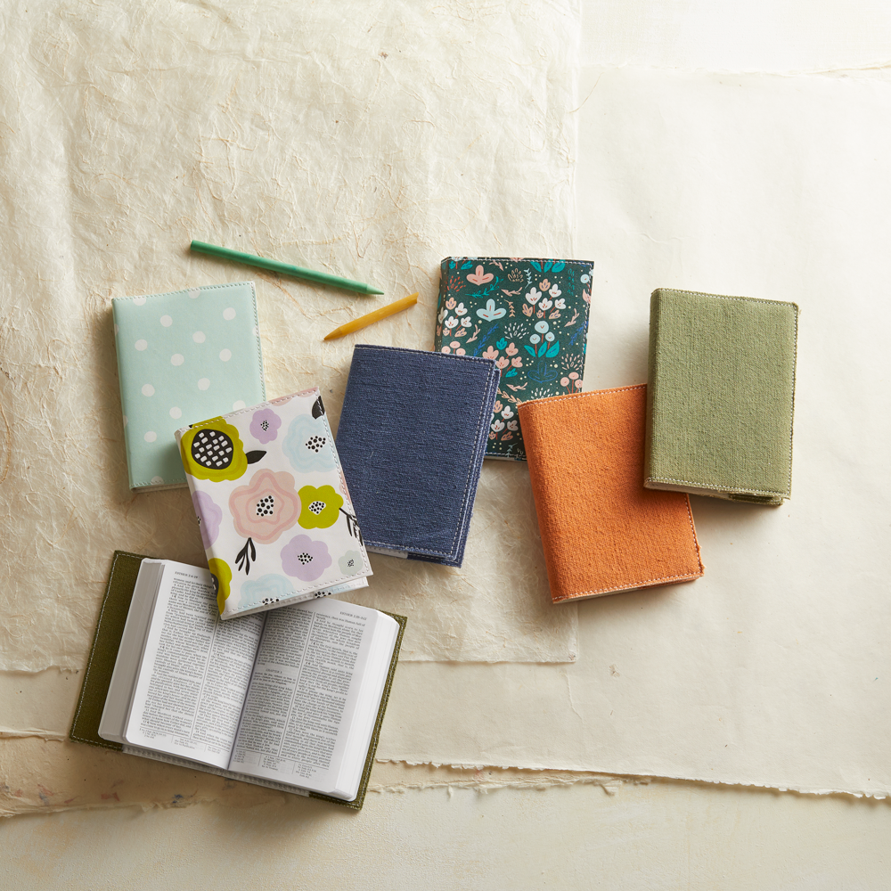 White Floral Mini Scripture Cover, , large image number 3