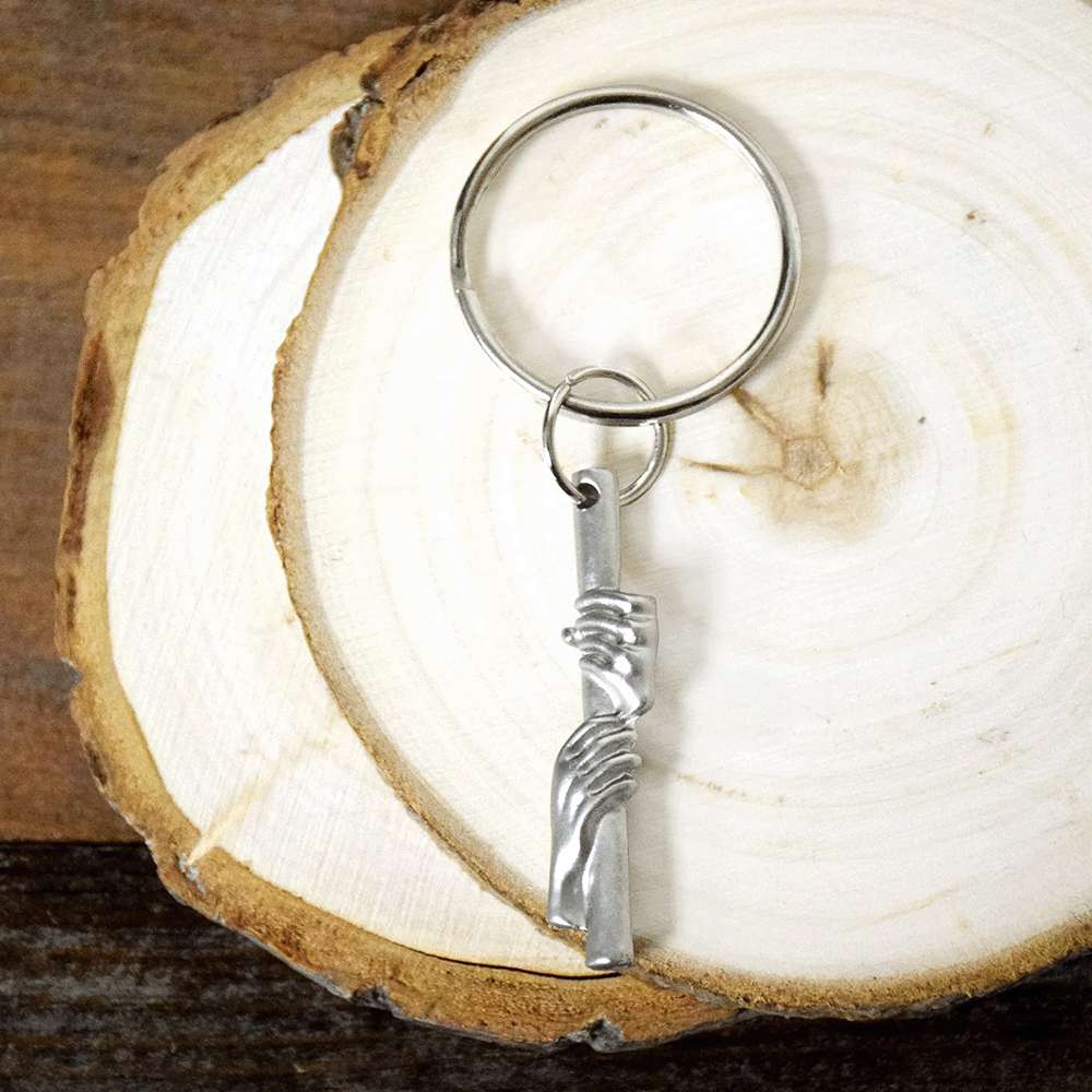 Hold to the Rod with Hands Keyring, , large