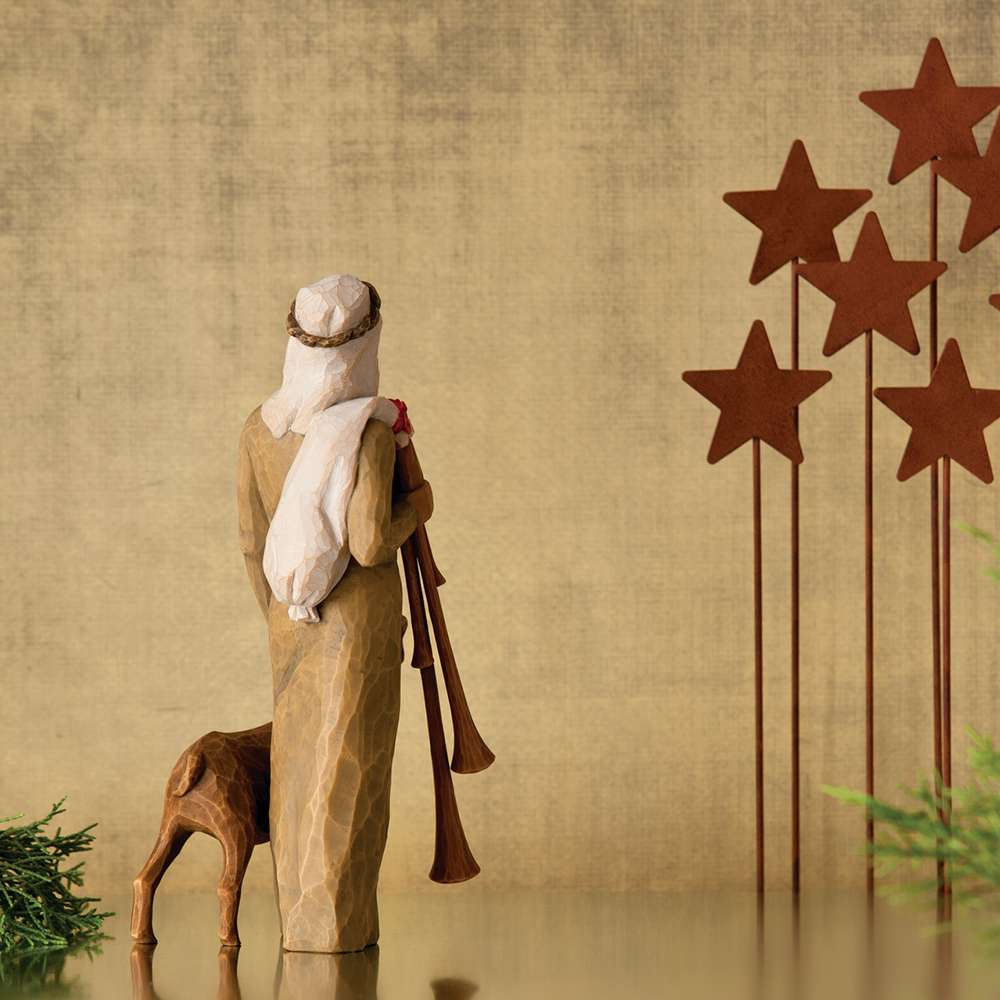 Willow Tree Zampognaro Shepherd Resin Nativity Figurine, , large image number 5