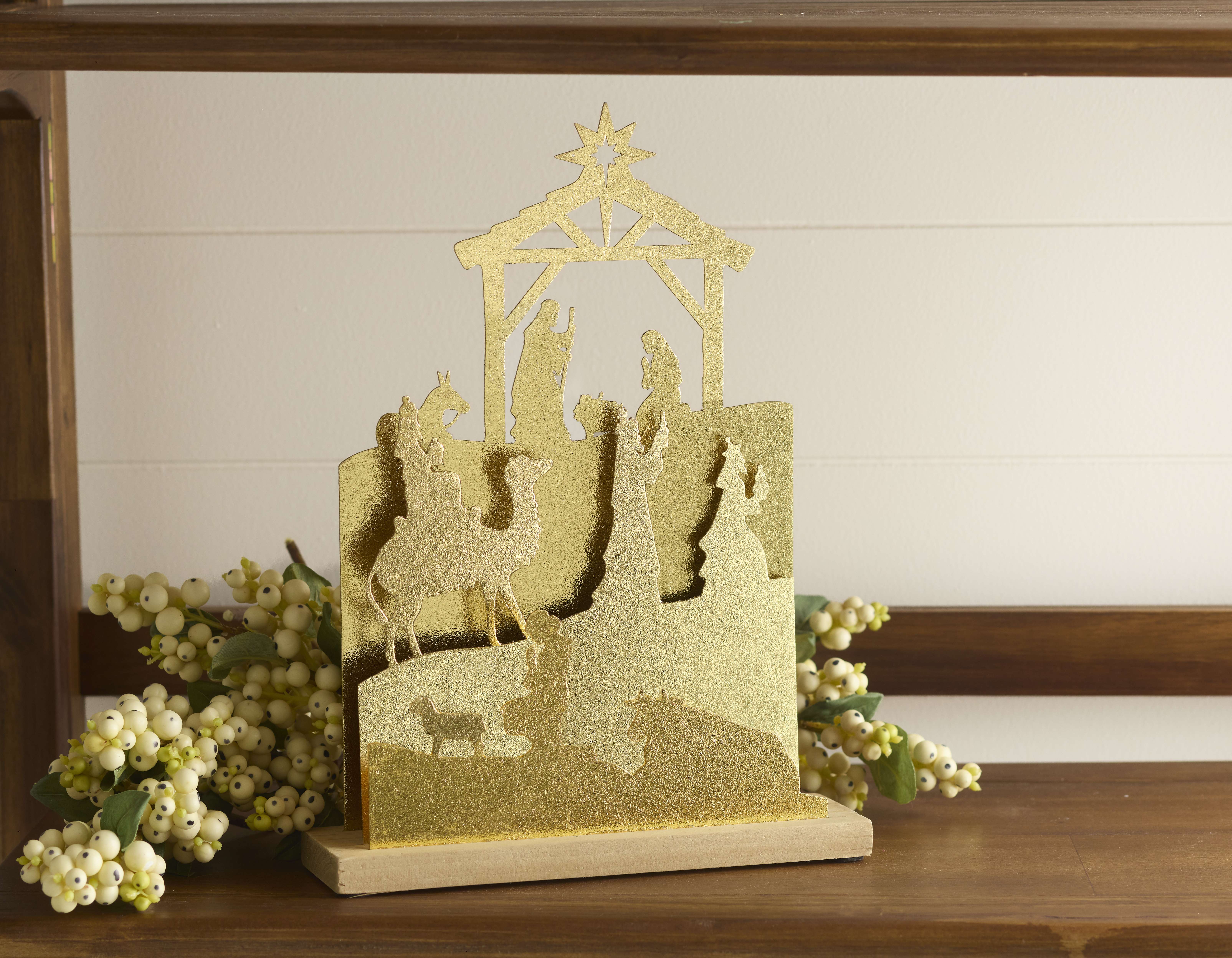 Tiered Gold Nativity, , large image number 3