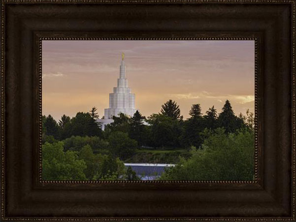 Idaho Falls Temple (19x25 Framed Giclee Canvas)