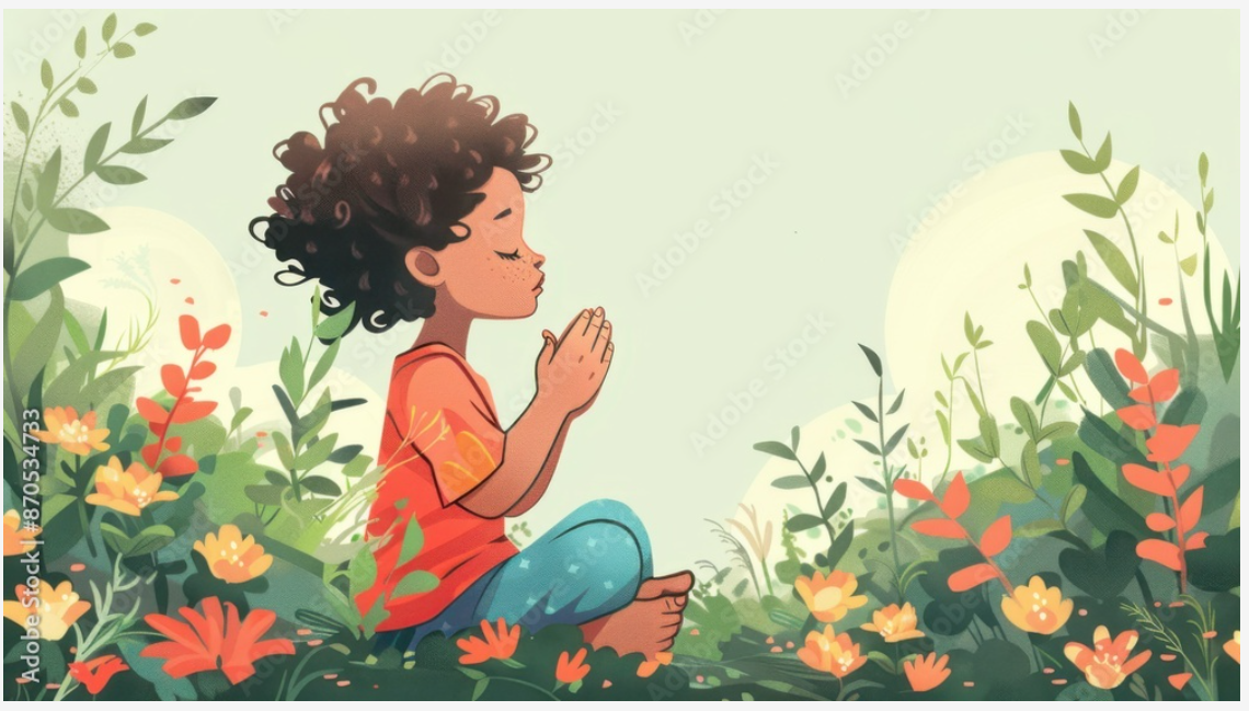 Puzzle A Child's Prayer Girl 35 Piece Tray