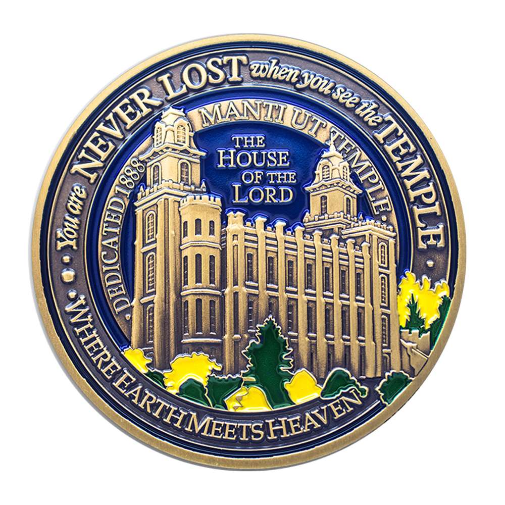 Manti Utah Temple Medallion Coin