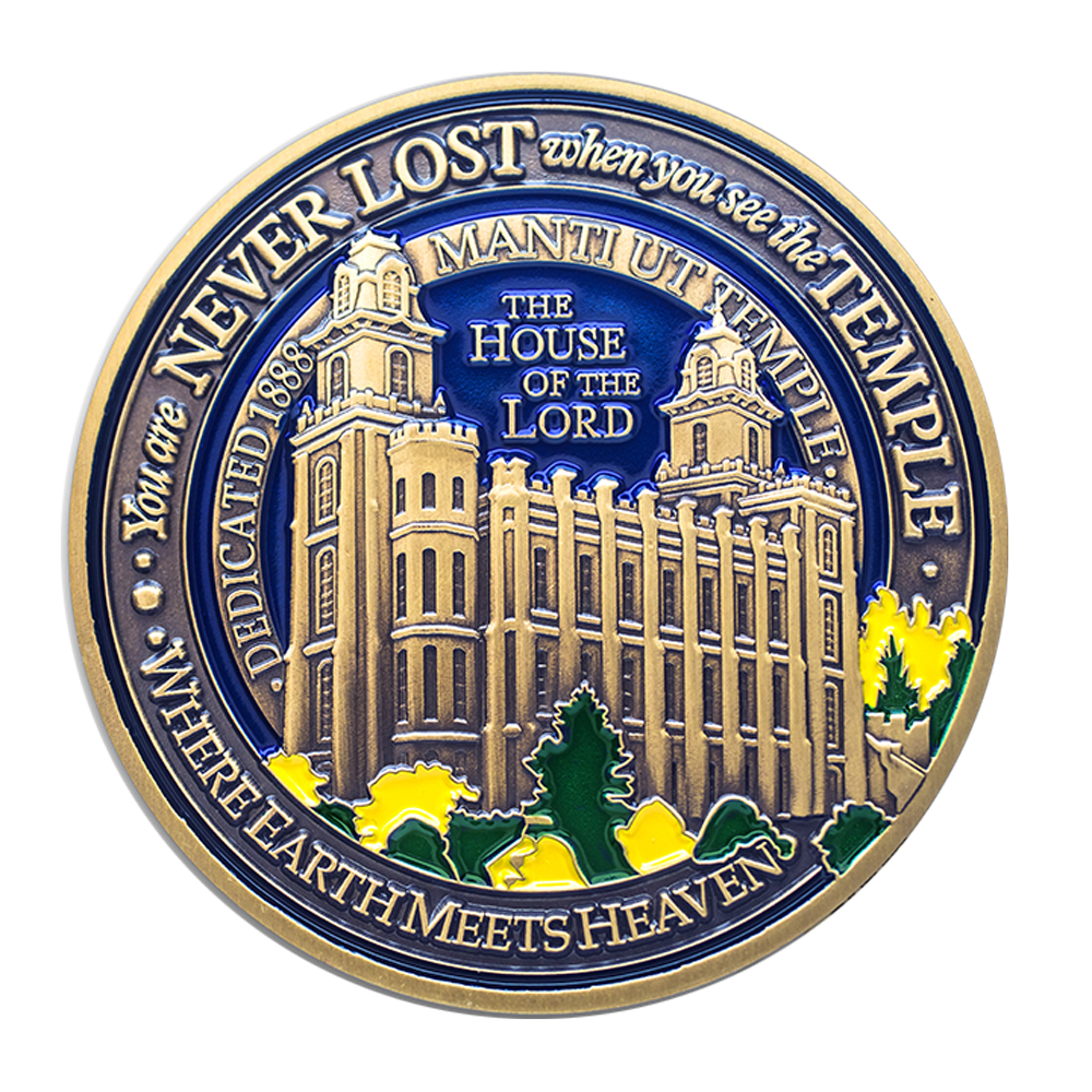 Manti Utah Temple Medallion Coin