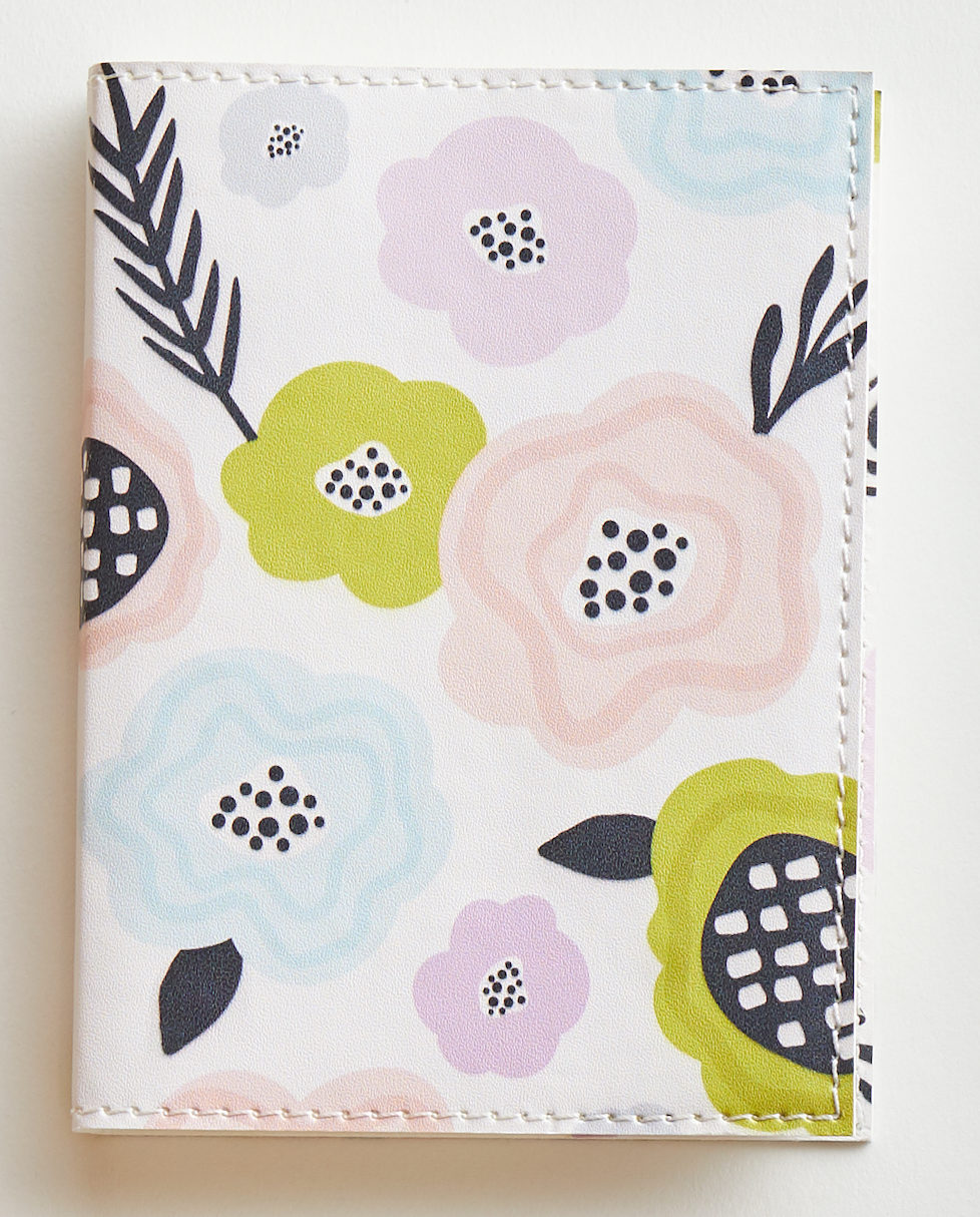 White Floral Mini Scripture Cover