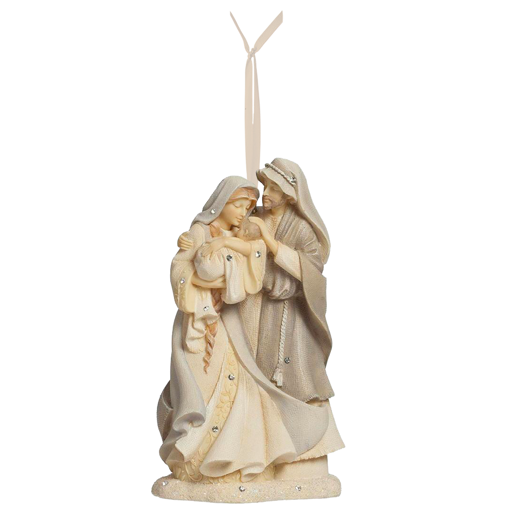 Foundations Holy Family Resin Nativity Ornament