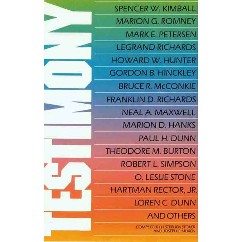 Testimony - JOSEPH C. MUREN; H. STEPHEN STOKER 1