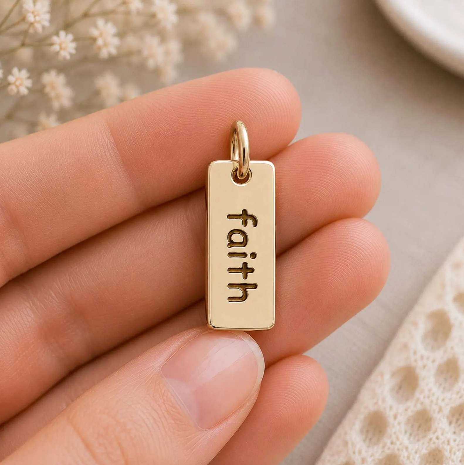 Faith Charm, , large