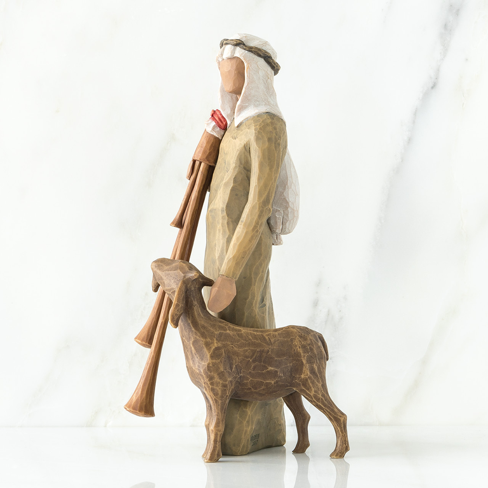 Willow Tree Zampognaro Shepherd Resin Nativity Figurine, , large image number 2
