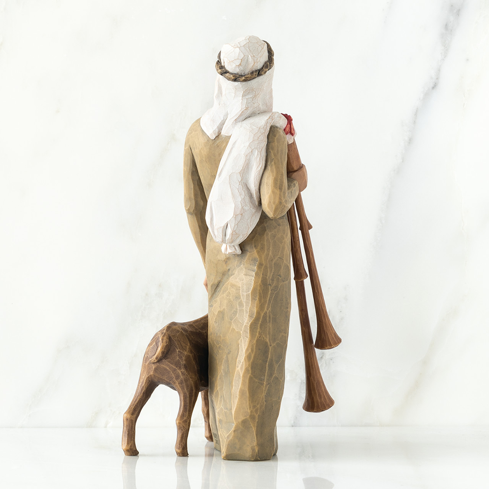 Willow Tree Zampognaro Shepherd Resin Nativity Figurine, , large image number 3