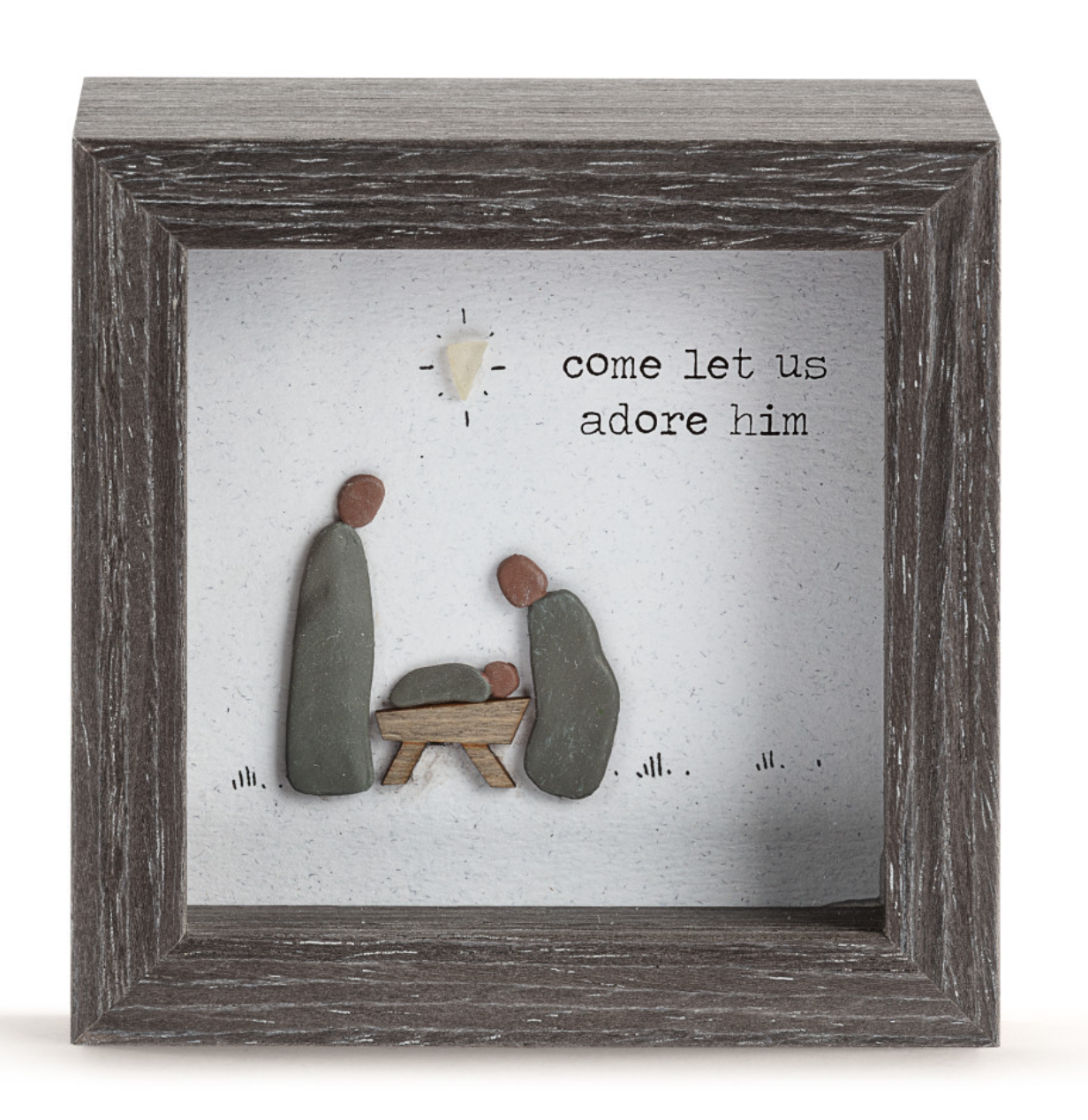 Come Let Us Adore Him Shadow Box