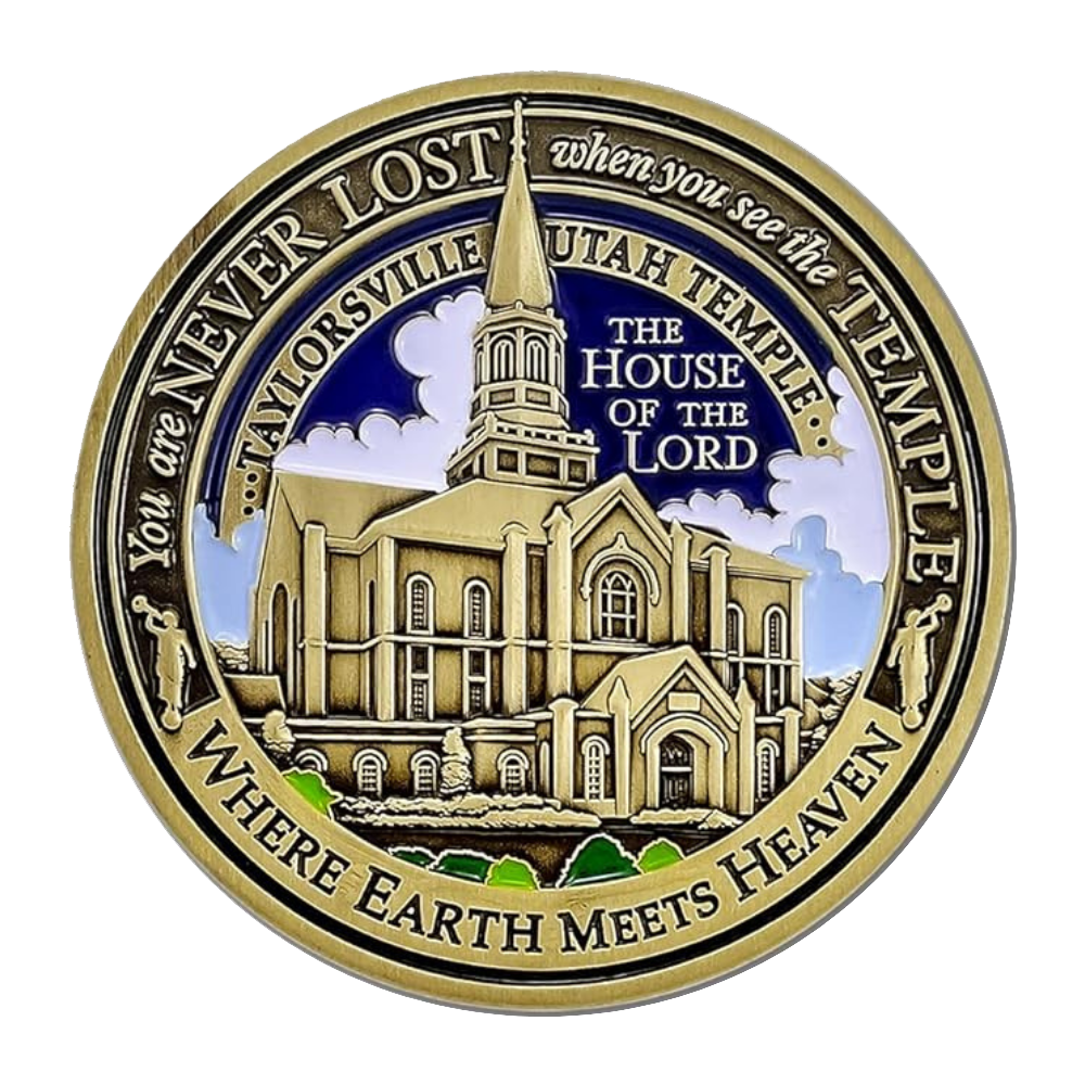Taylorsville Utah Temple Medallion Coin