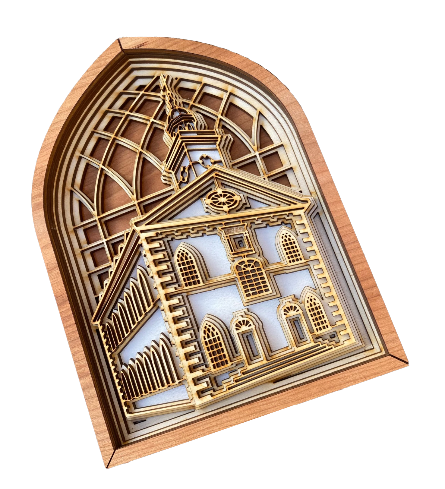 Kirtland Ohio Temple Layered Wood Plaque, , large