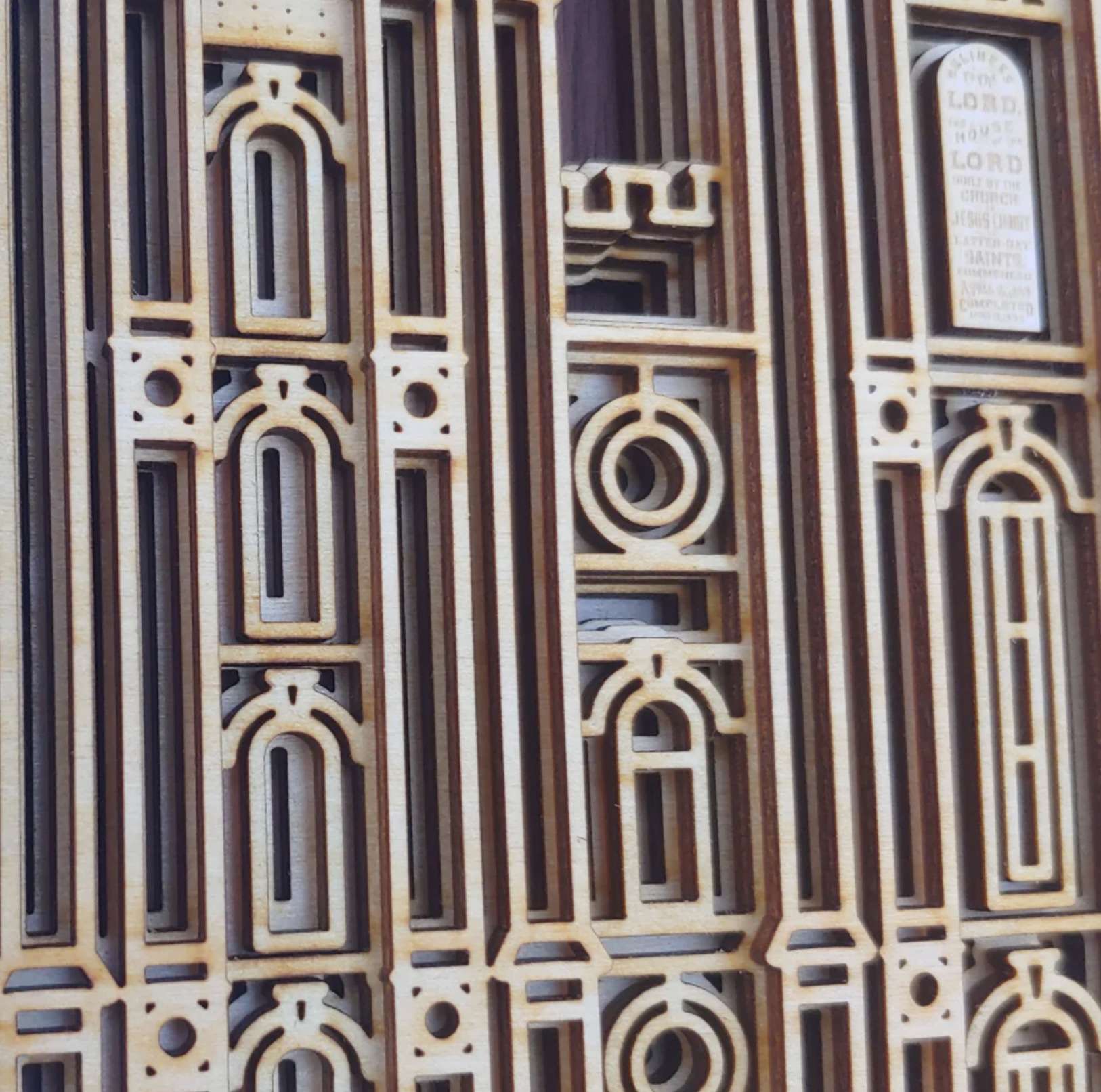 Salt Lake Utah Temple Layered Wood Plaque, , large image number 2
