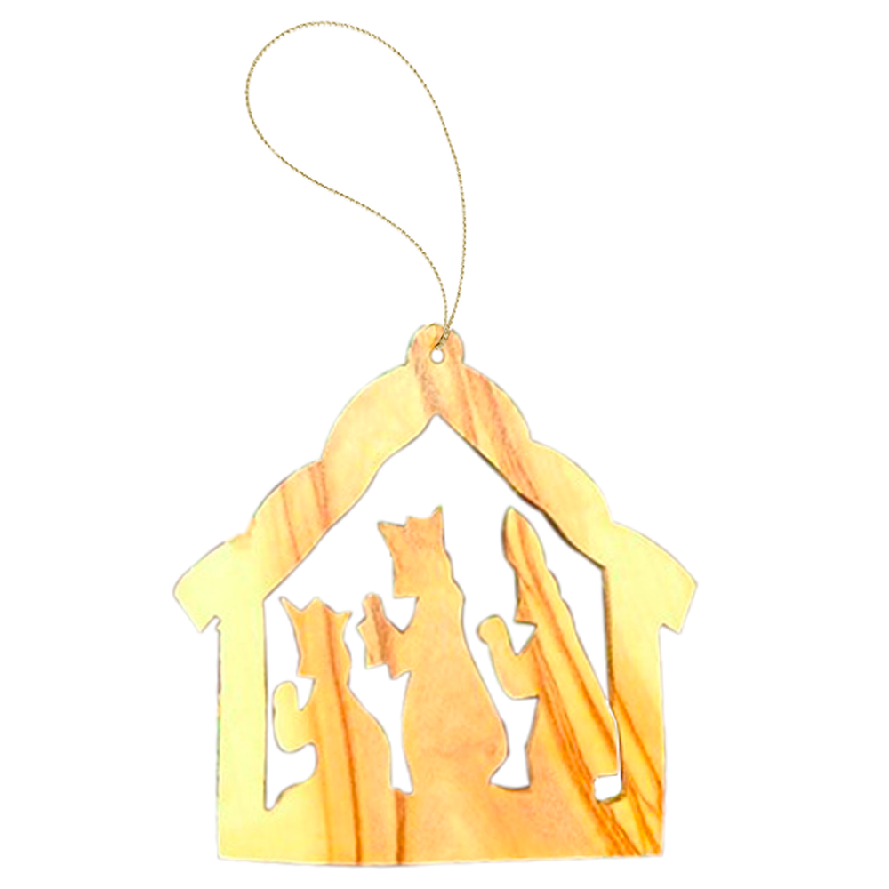 Stable with Kings Ornament