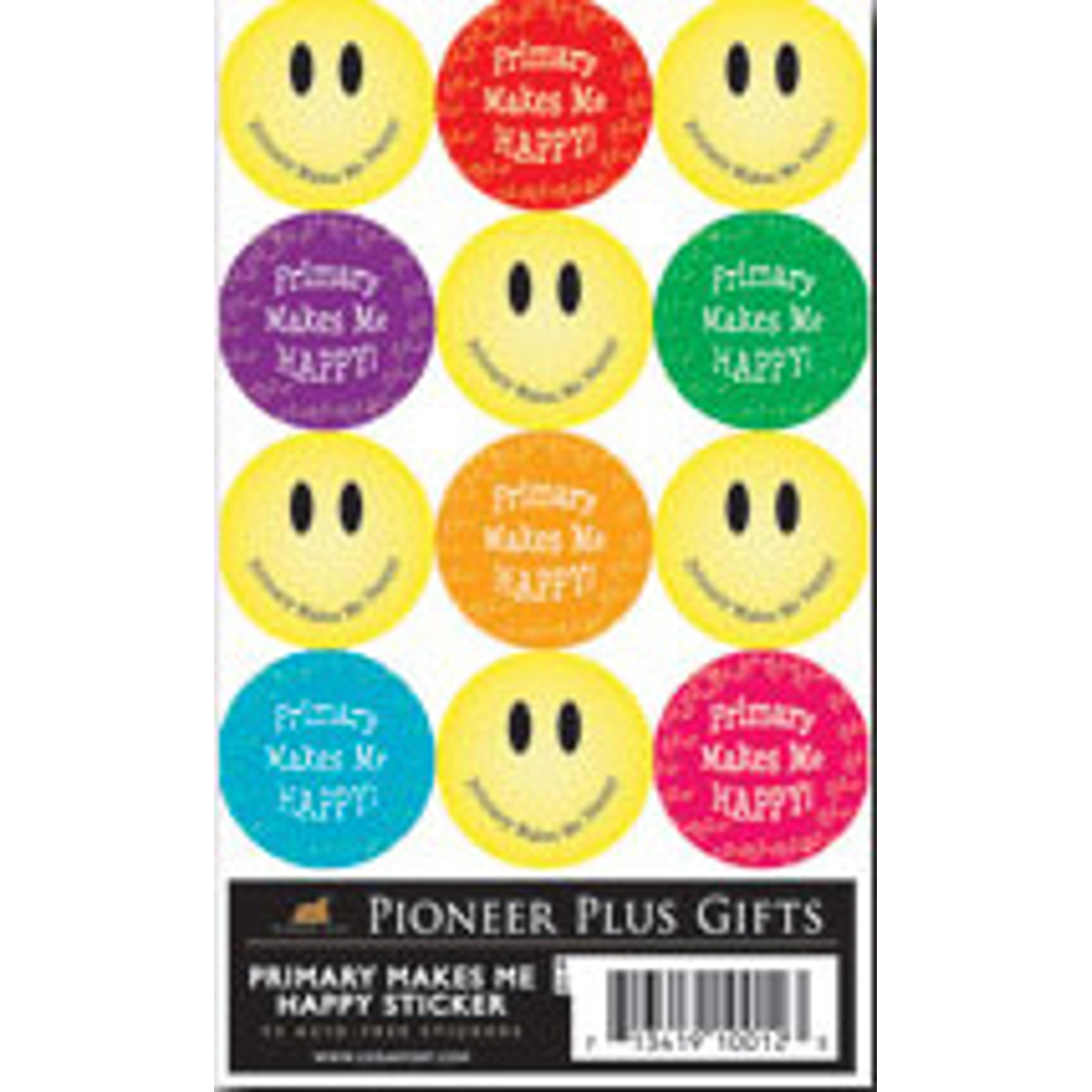 Primary Makes Me Happy Stickers, , large
