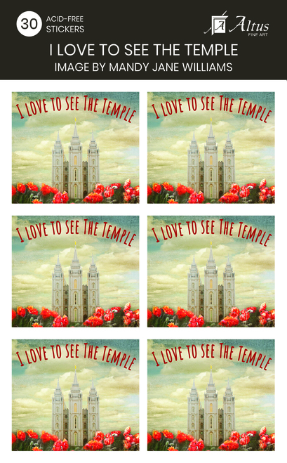 I Love to See the Temple Stickers