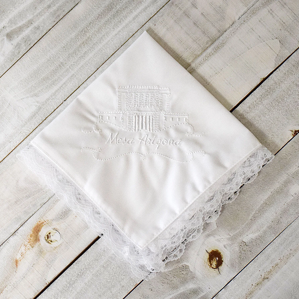 Mesa Arizona Temple Handkerchief - Lace , , large
