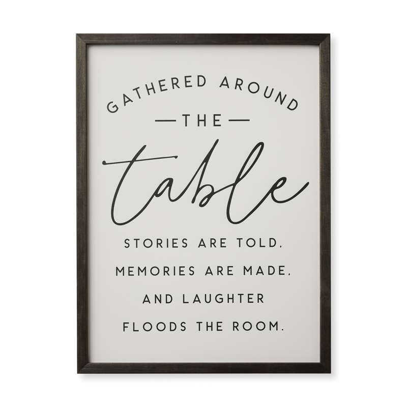Gathered Around the Table (18x24 Framed Art)