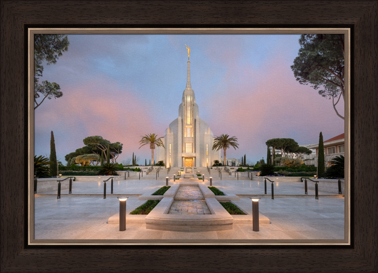 House of Peace: Rome Temple (27x35 Framed Art)