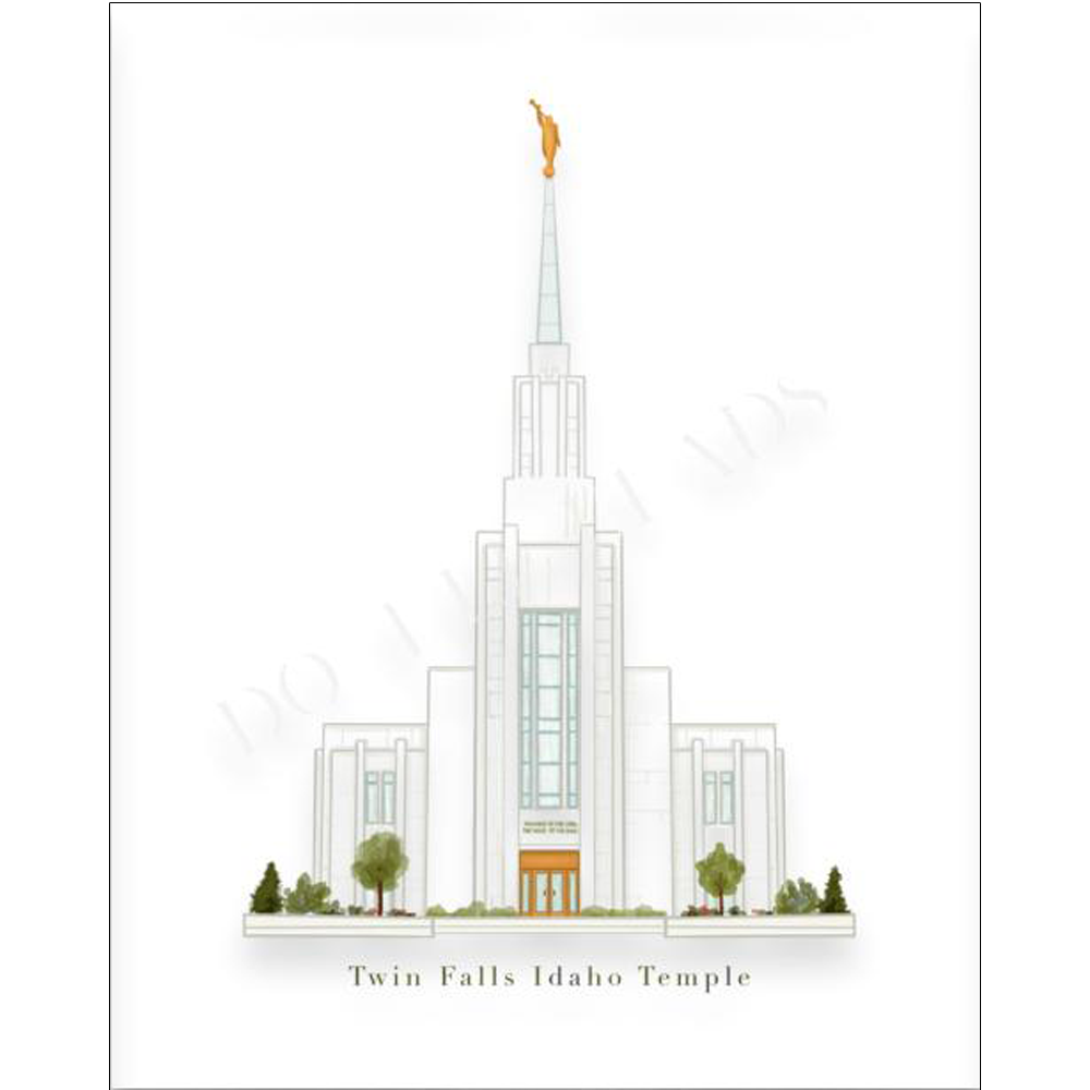 Print 8x10 Twin Falls Temple