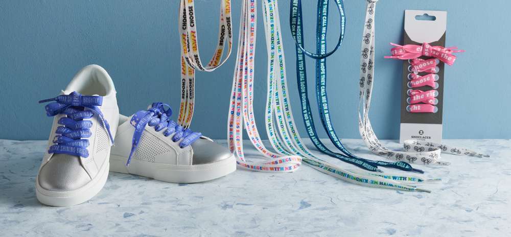 Kindness Begins with Me Shoelaces, , large