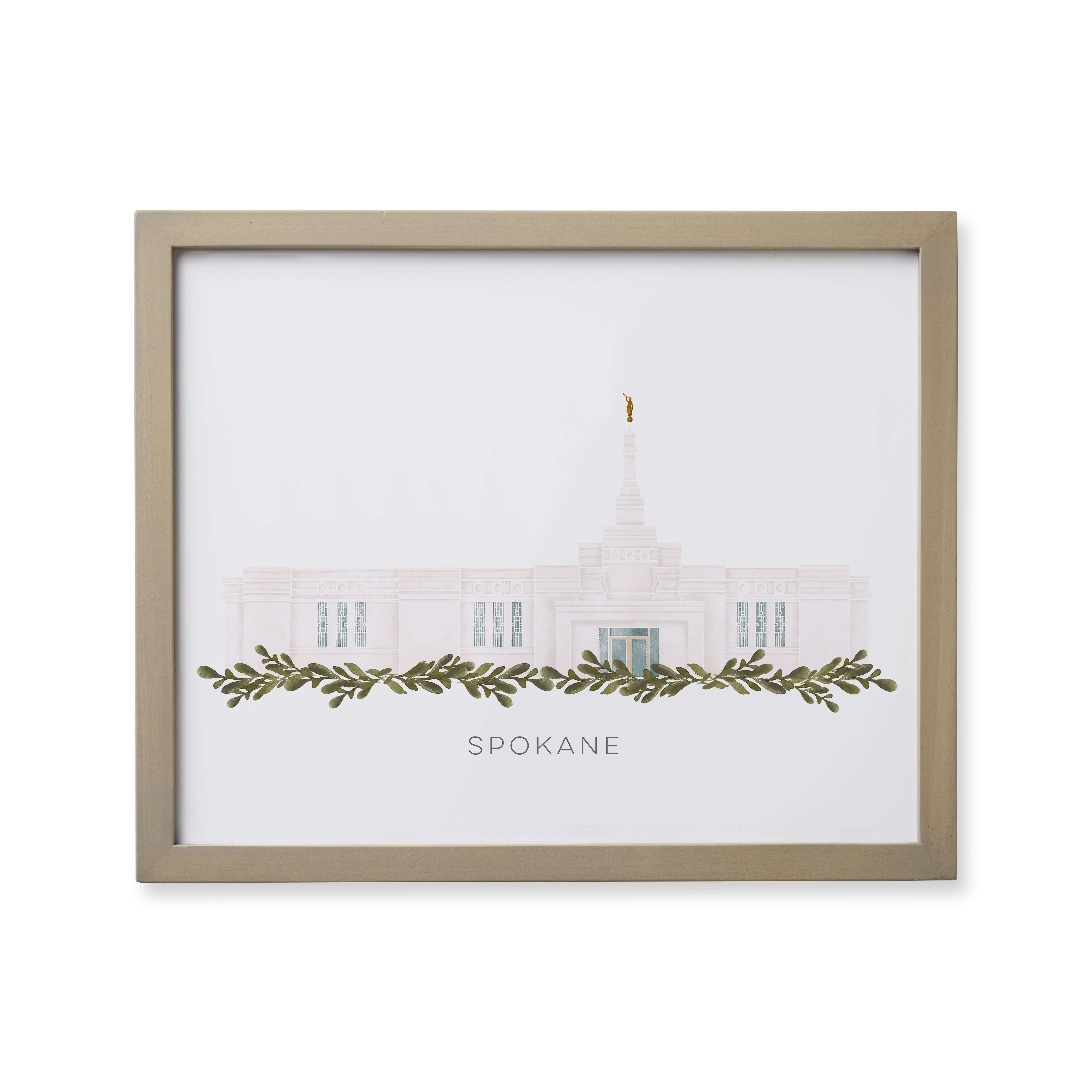 Spokane Washington Temple (18x22 Framed Paper Print), , large image number 0