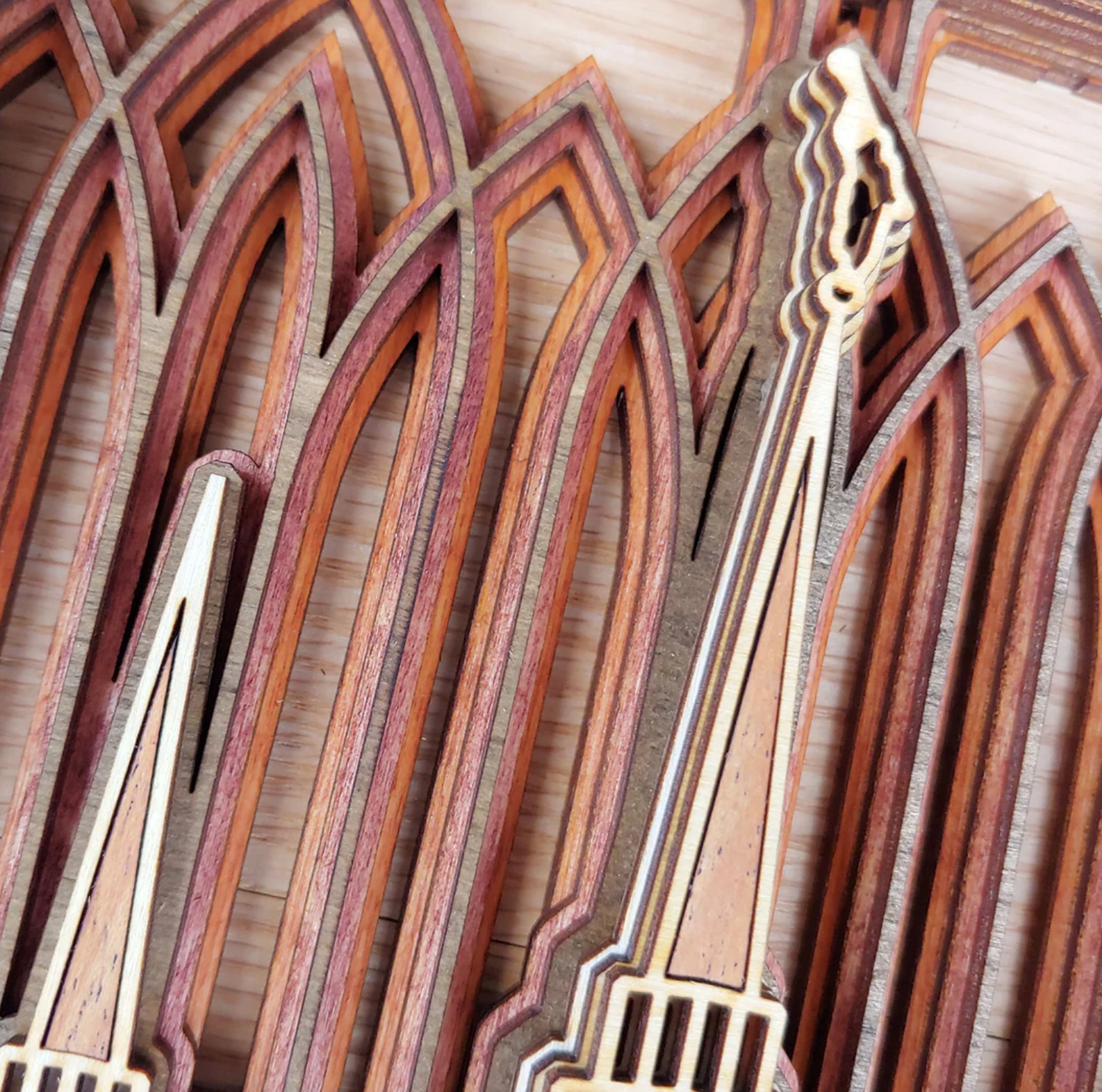 Washington D.C. Temple Layered Wood Plaque, , large image number 2