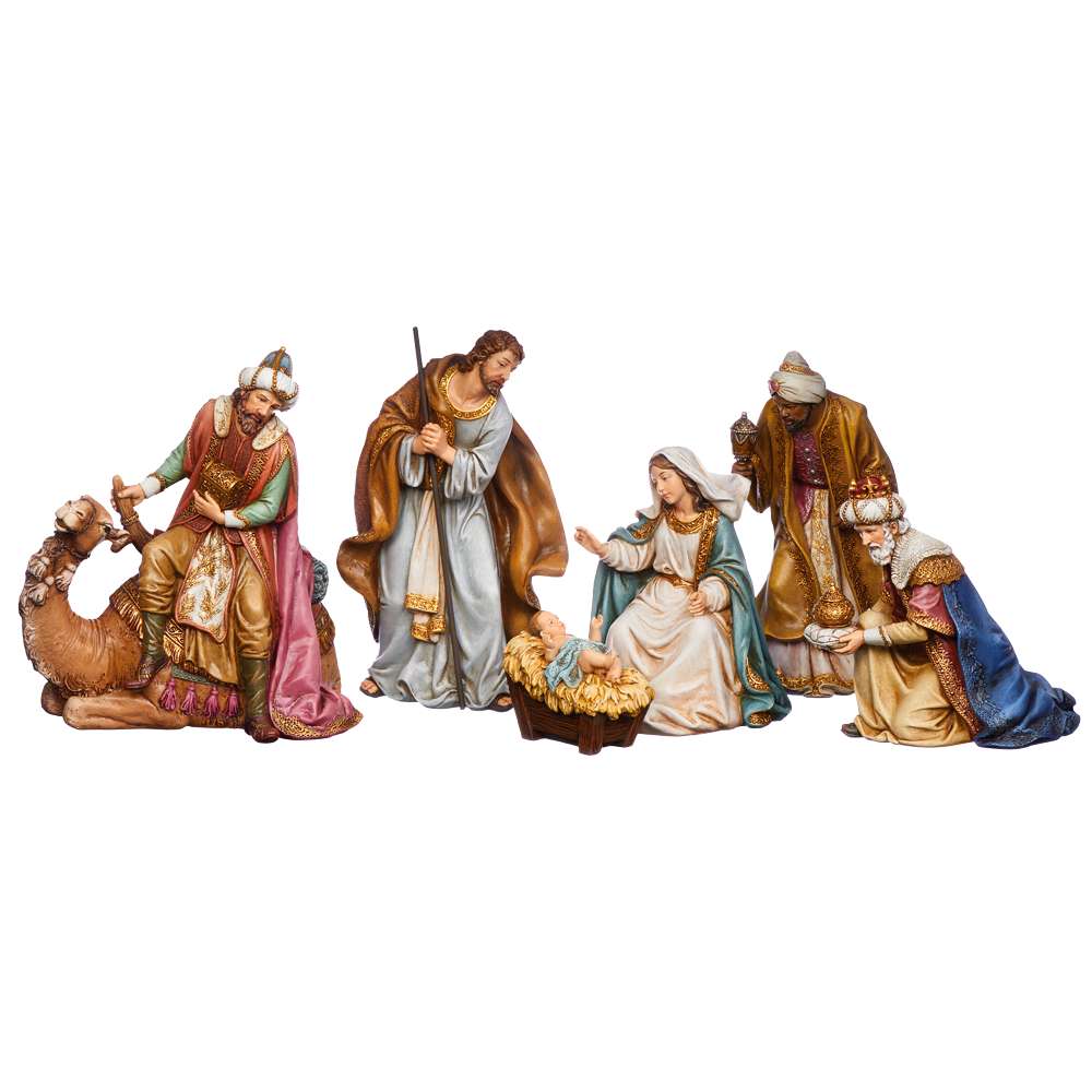 Three Kings Camel Resin Nativity, , large image number 0