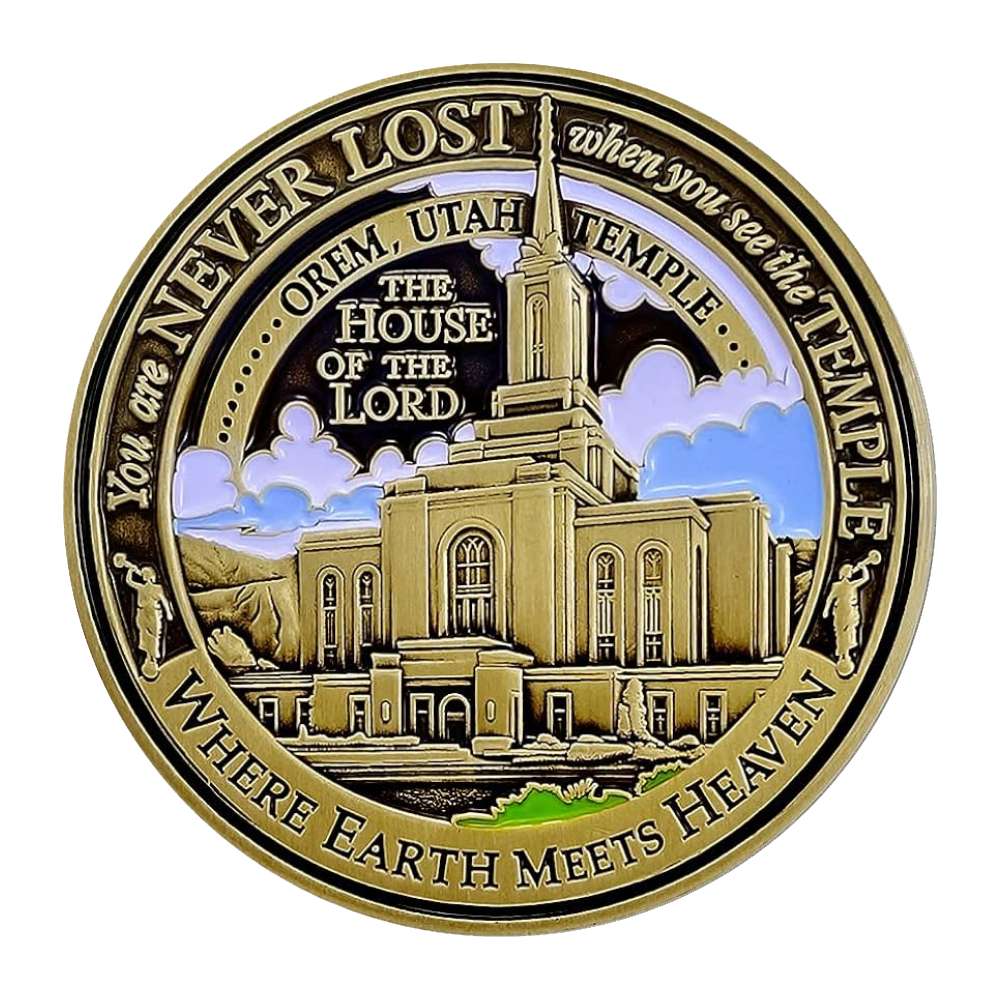 Orem Utah Temple Medallion Coin