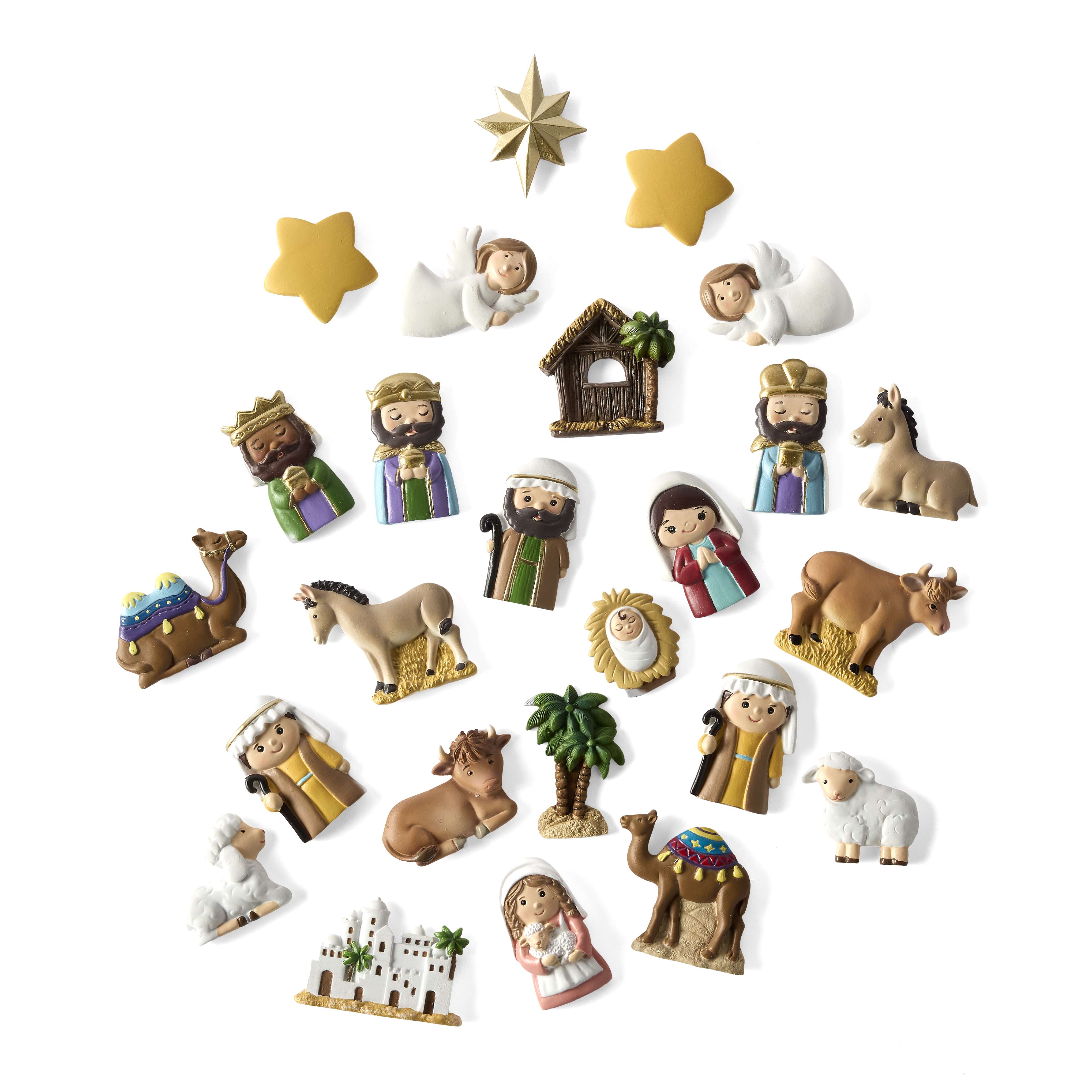 Nativity Advent Calendar with Magnets, , large