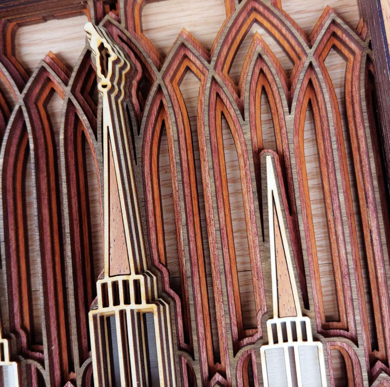 Washington D.C. Temple Layered Wood Plaque, , large image number 3